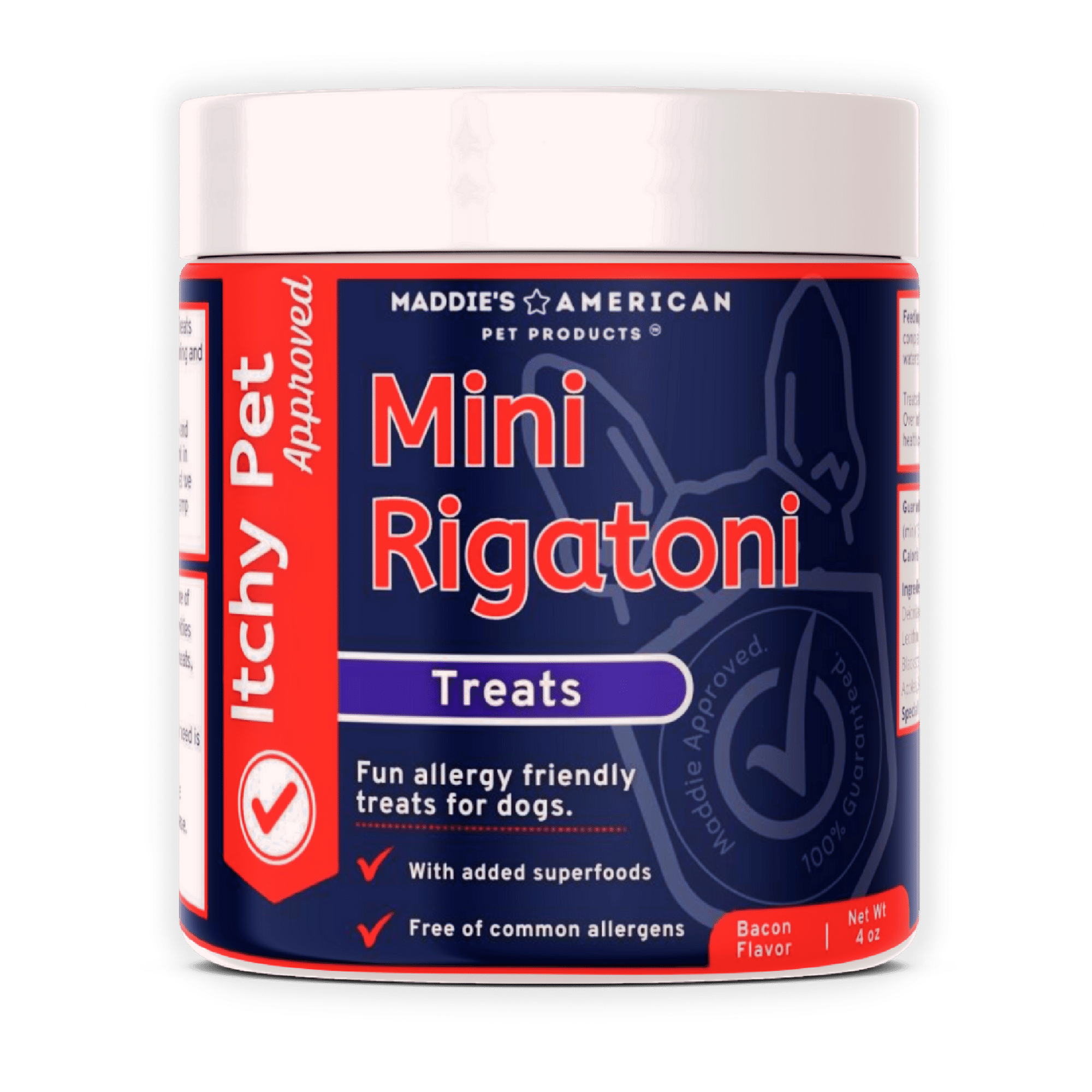 Mini Rigatoni Style - Allergy Friendly Bite Sized Treats for Dogs & Puppies
