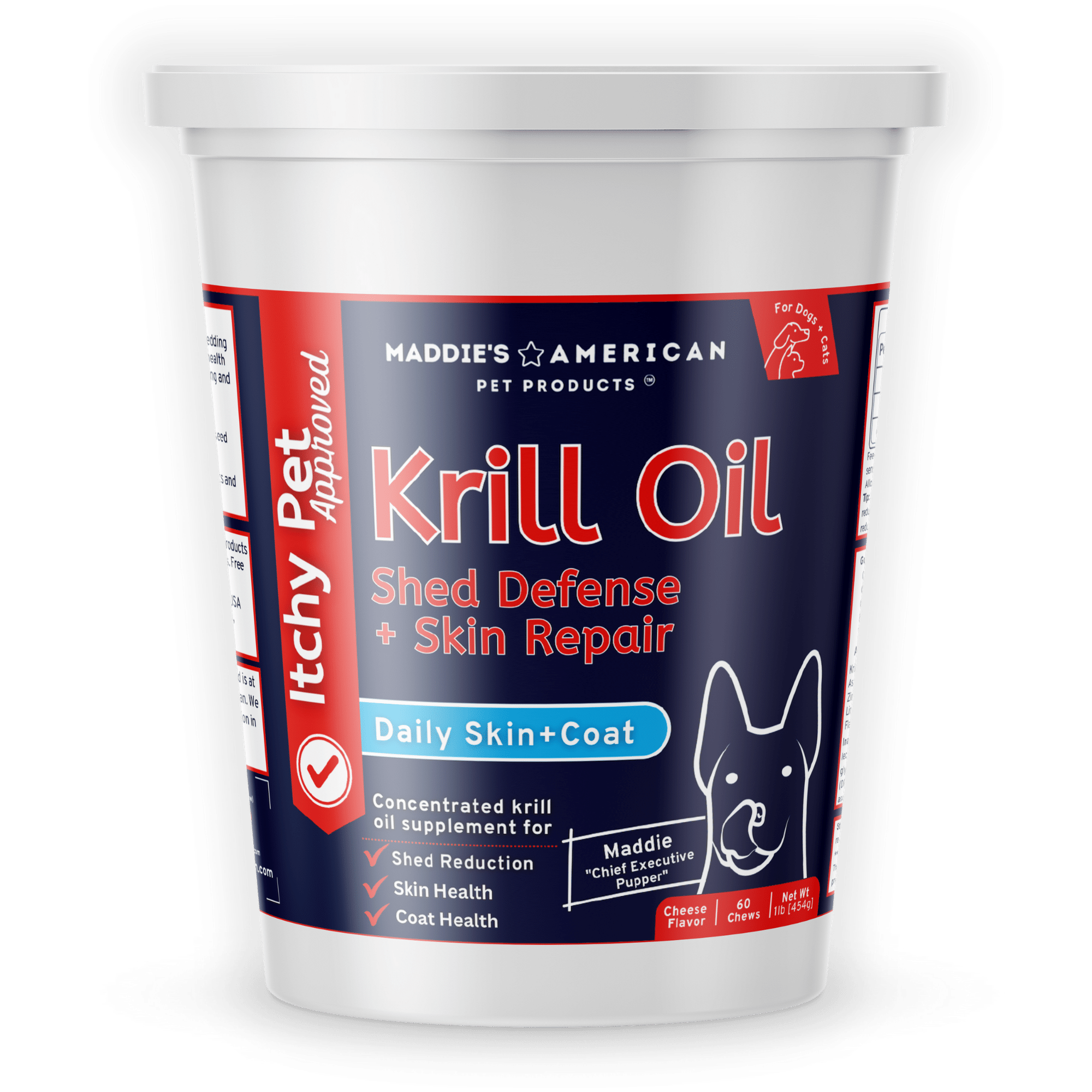 Krill Oil Shed Defense + Skin Repair -  5-in-1 Soft Chews