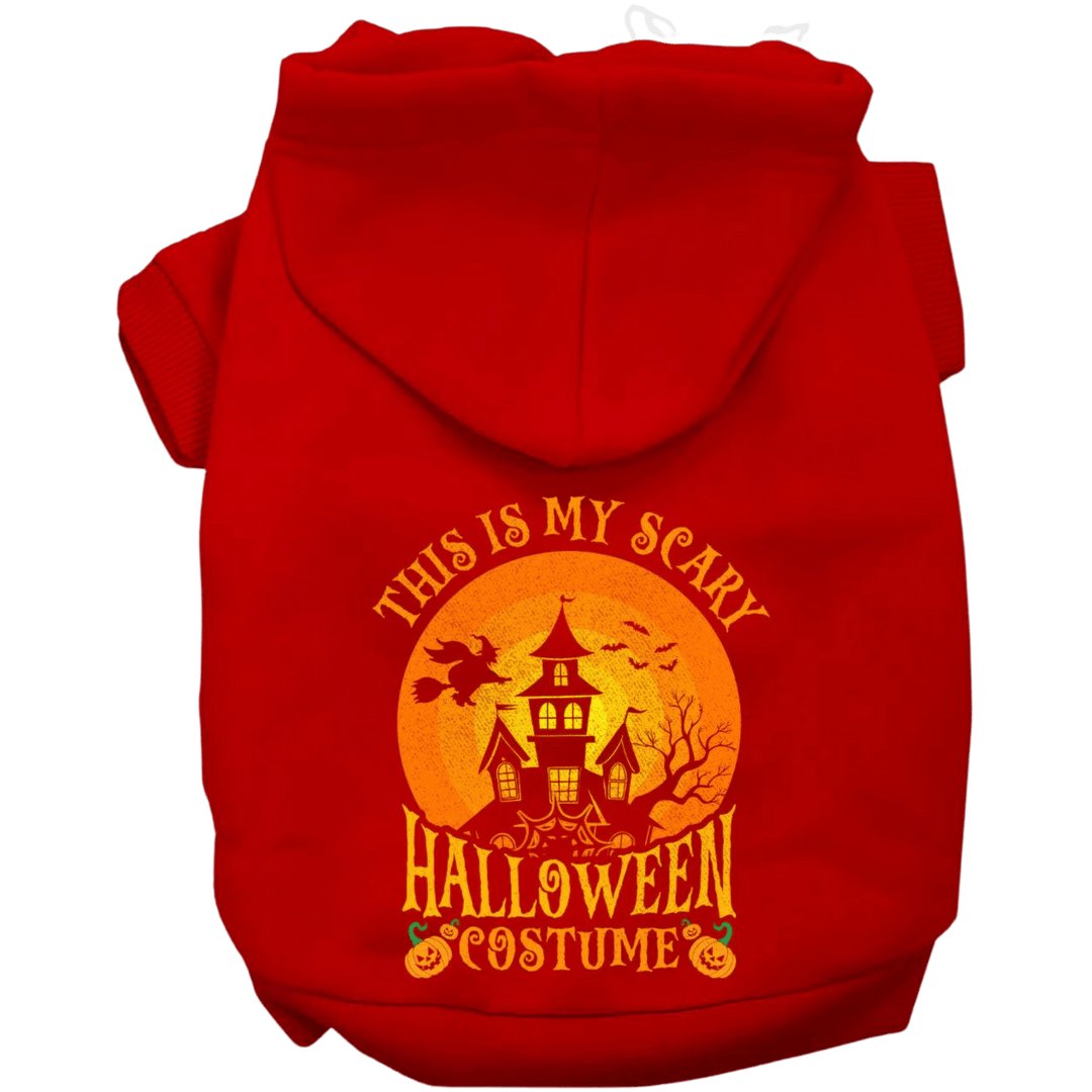 Product image, USA printed dog or cat Halloween hoodie. 