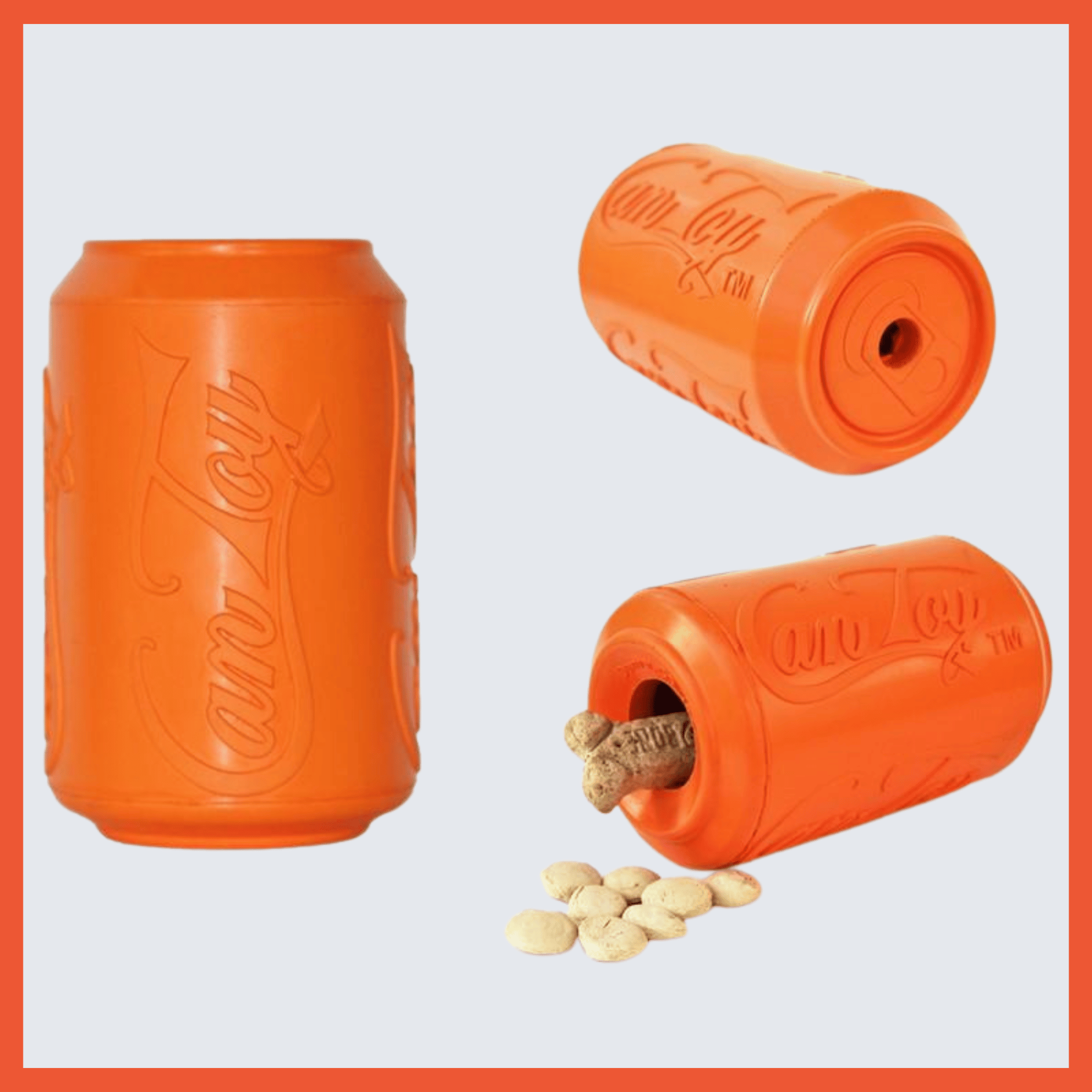 Small Dog Durable Rubber Chew + Treat Dispensing Toy