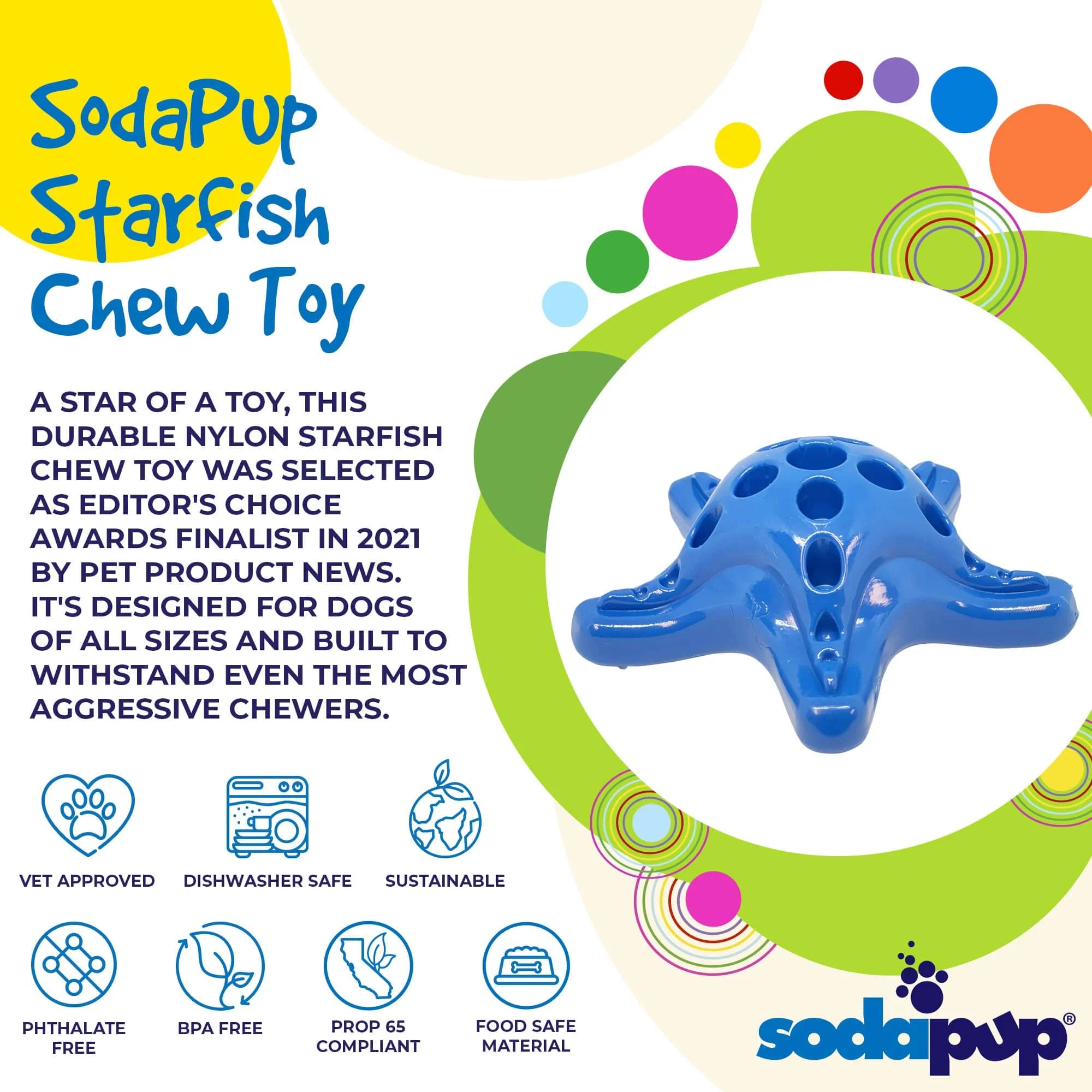 Nylon Starfish Aggressive Chewer Toy