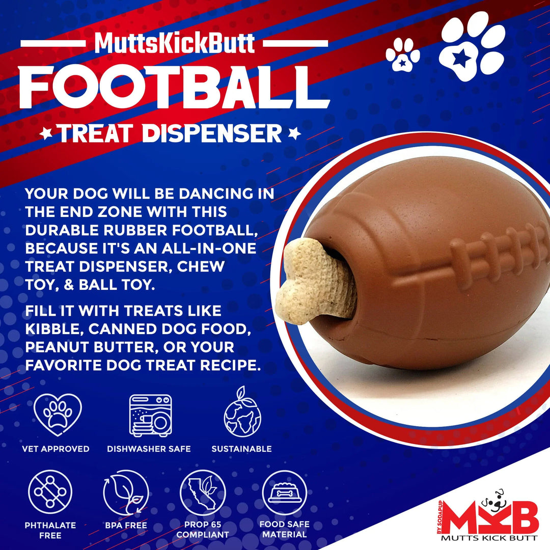 Football Durable Chew & Treat Dispensing Toy