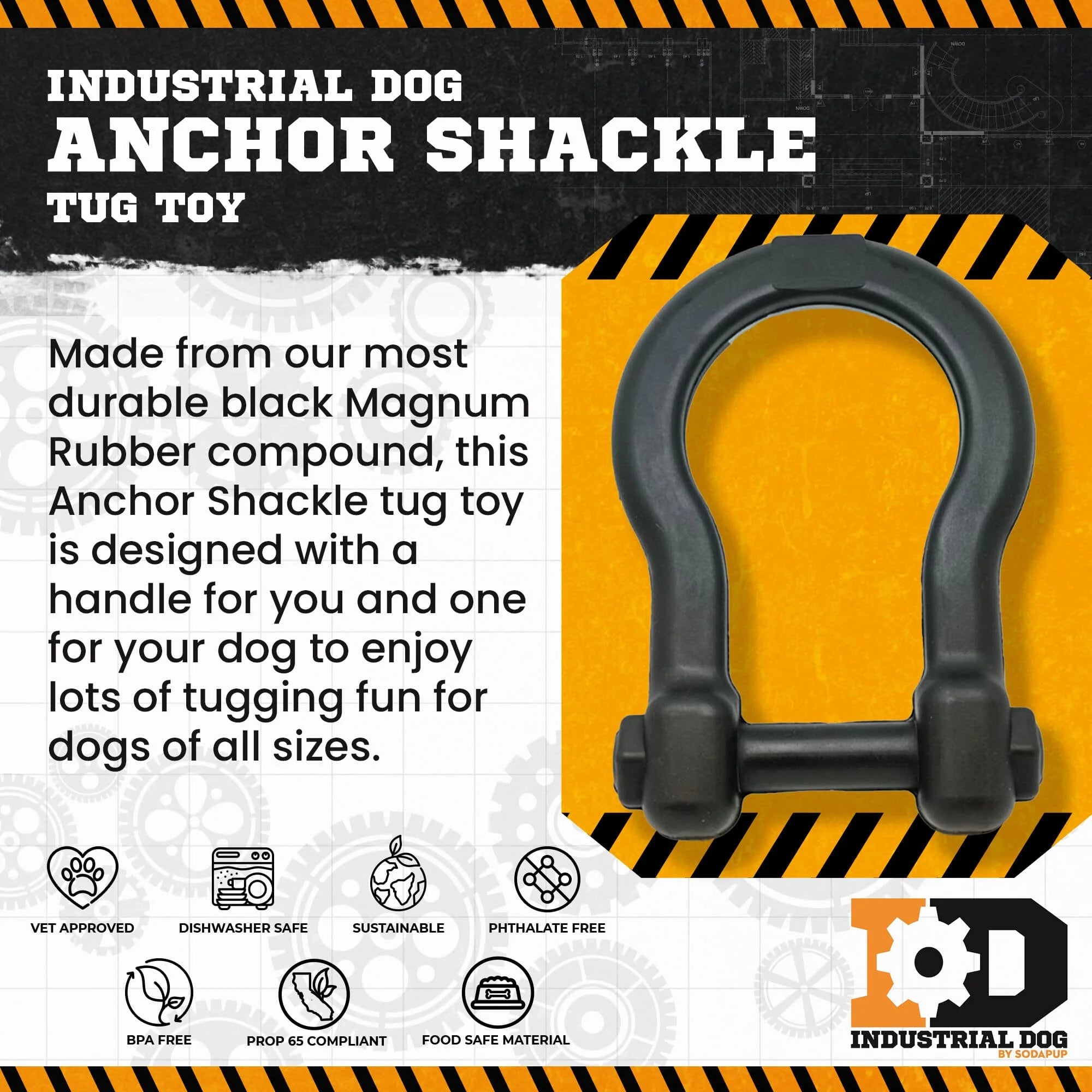 Ultra Durable Rubber Tug Toy