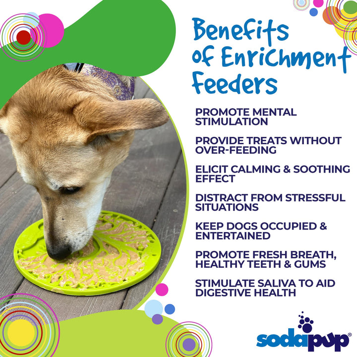 eMat Enrichment Lick Mat with Suction Cups - Tree of Life Edition