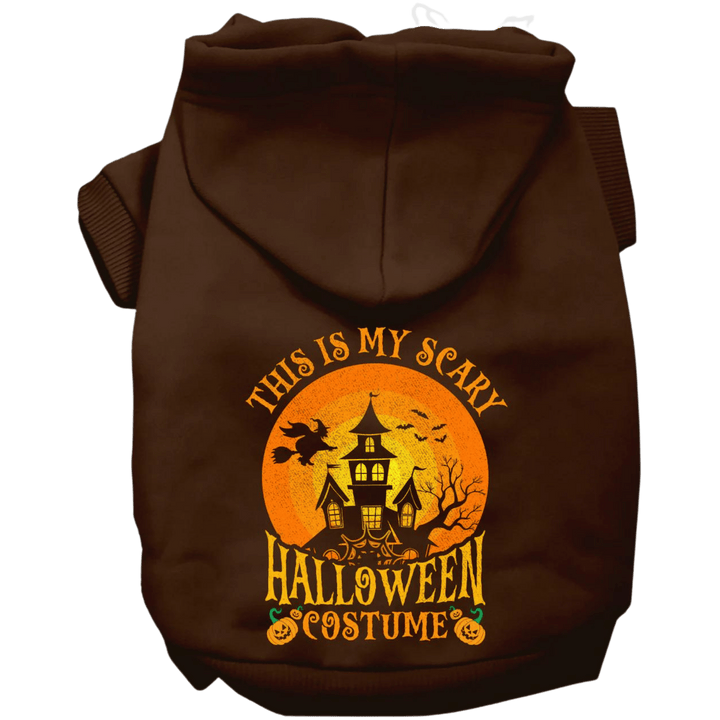 Product image, USA printed dog or cat Halloween hoodie. 