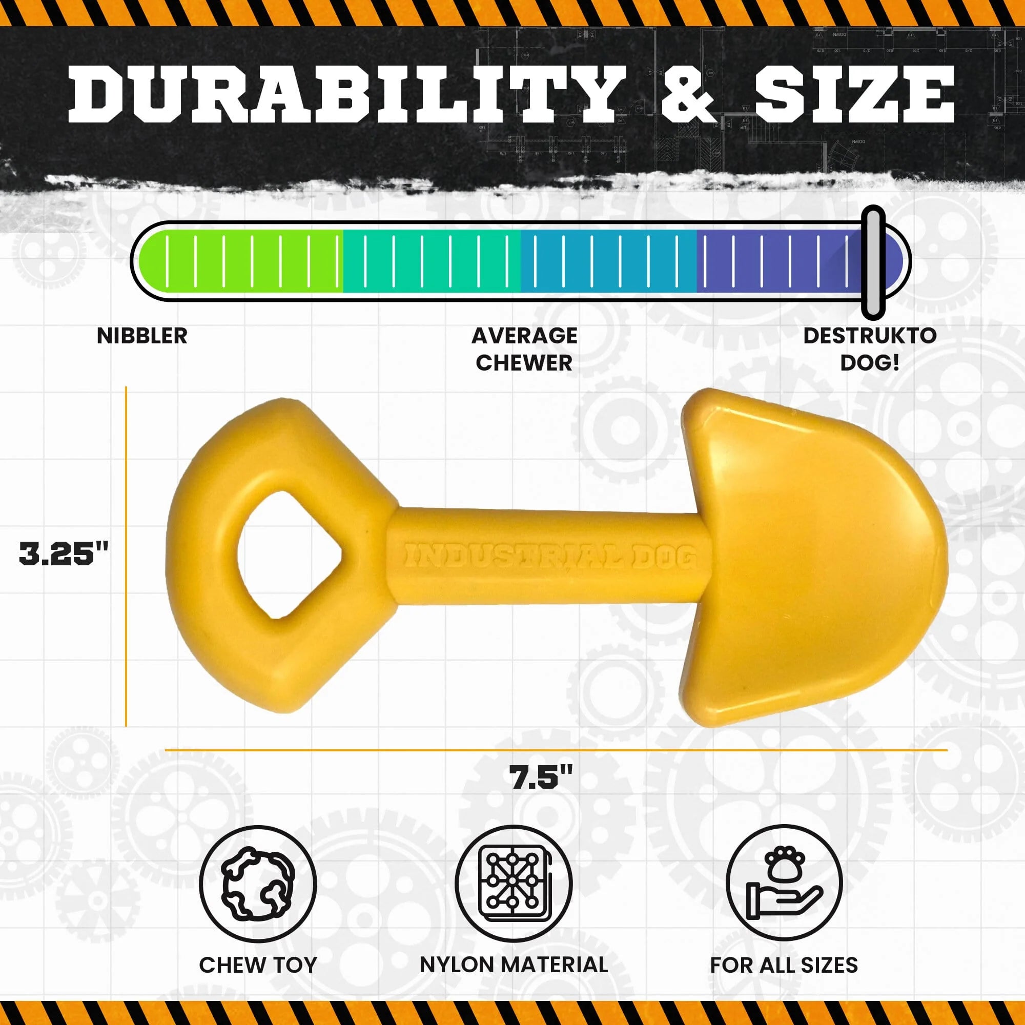 Garden Shovel Ultra Durable Nylon Dog Chew Toy