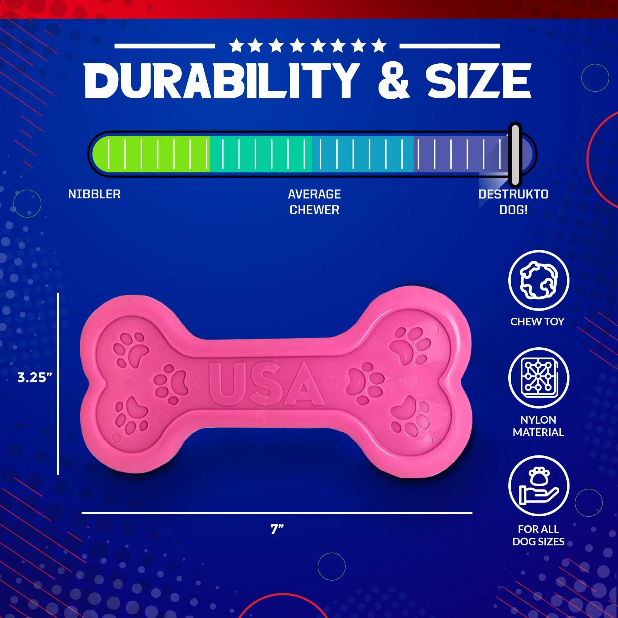 Bone Ultra Durable Nylon Dog Chew Toy