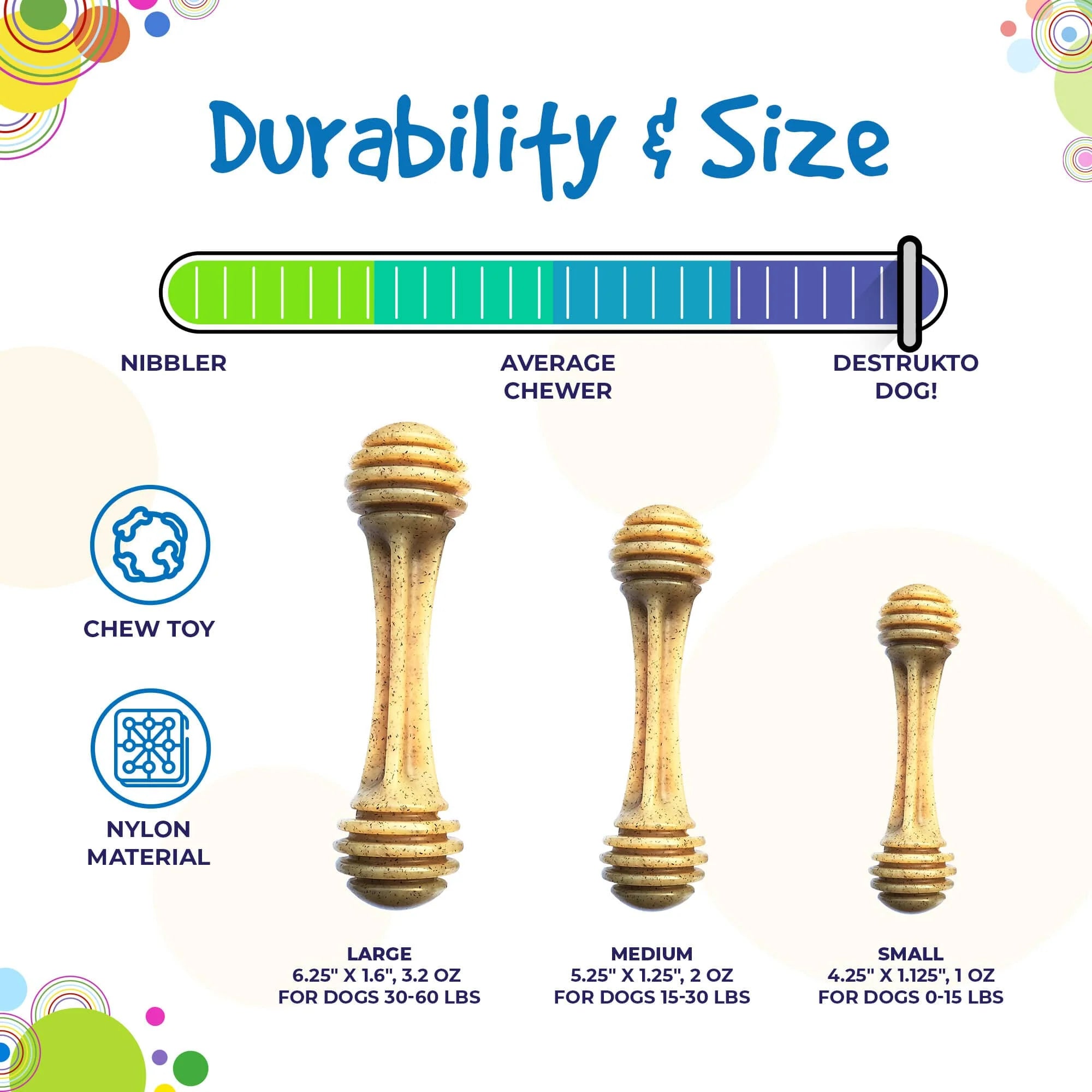 Honey Bone Ultra Durable Nylon Toy