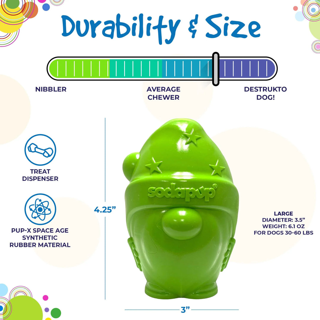 Gnome PUP-X Rubber Chew + Treat Dispenser Toy