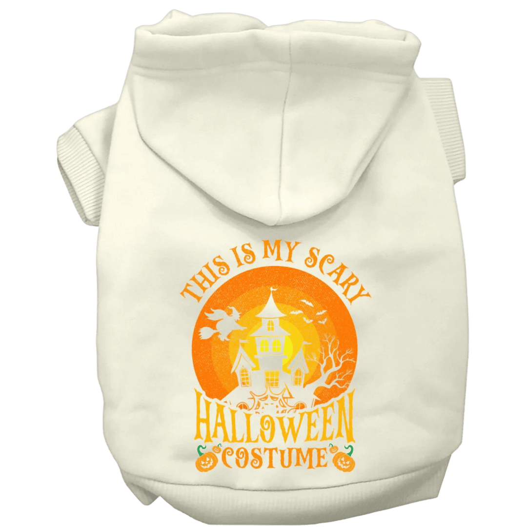 Product image, USA printed dog or cat Halloween hoodie. 