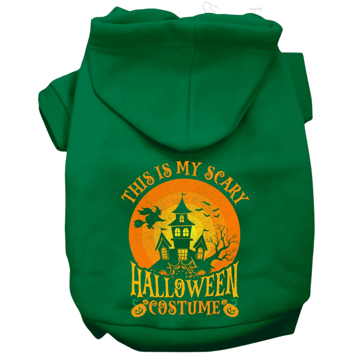 Product image, USA printed dog or cat Halloween hoodie. 