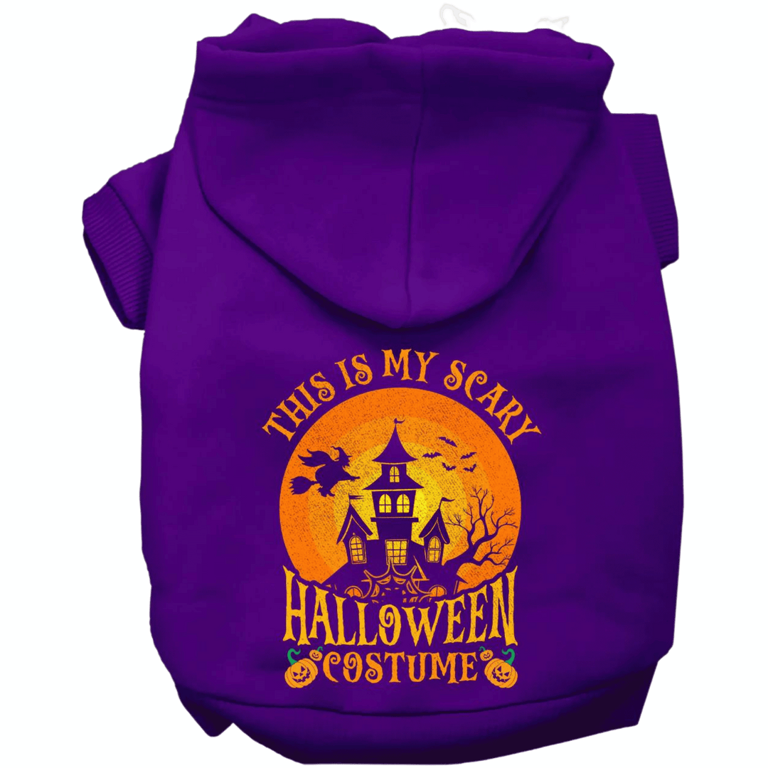 Product image, USA printed dog or cat Halloween hoodie. 