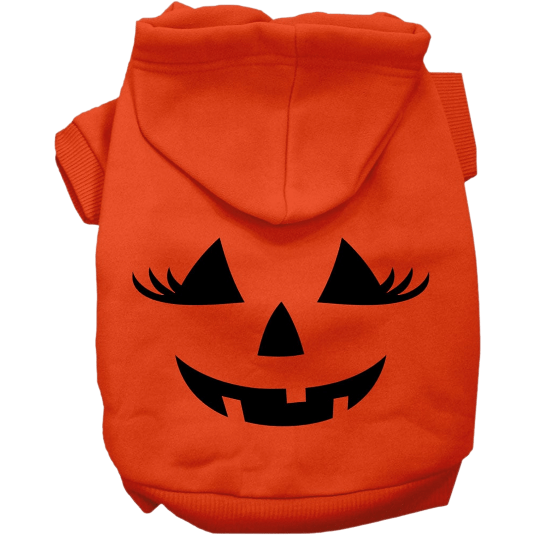 Halloween Collection - USA Printed Pet Costume Hoodie - Mrs Pumpkin Face