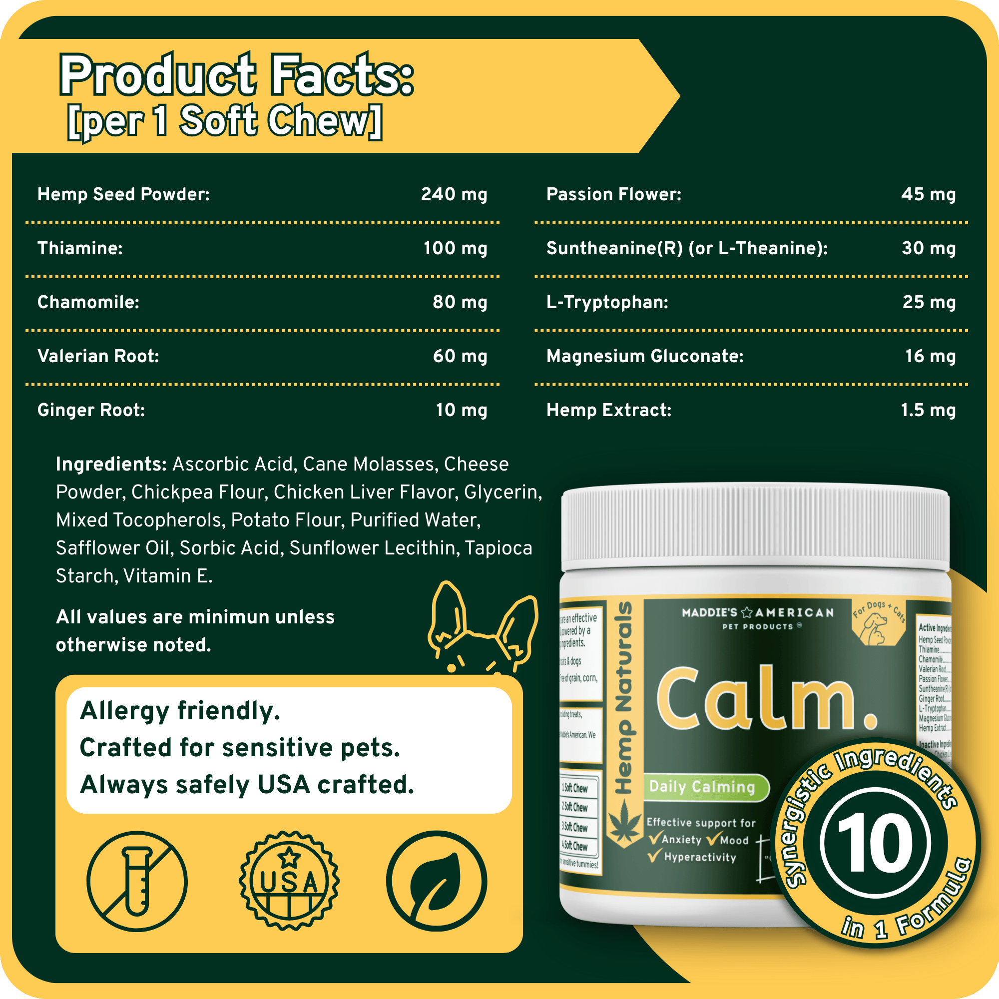 Calm. 10-in-1 Soft Chews