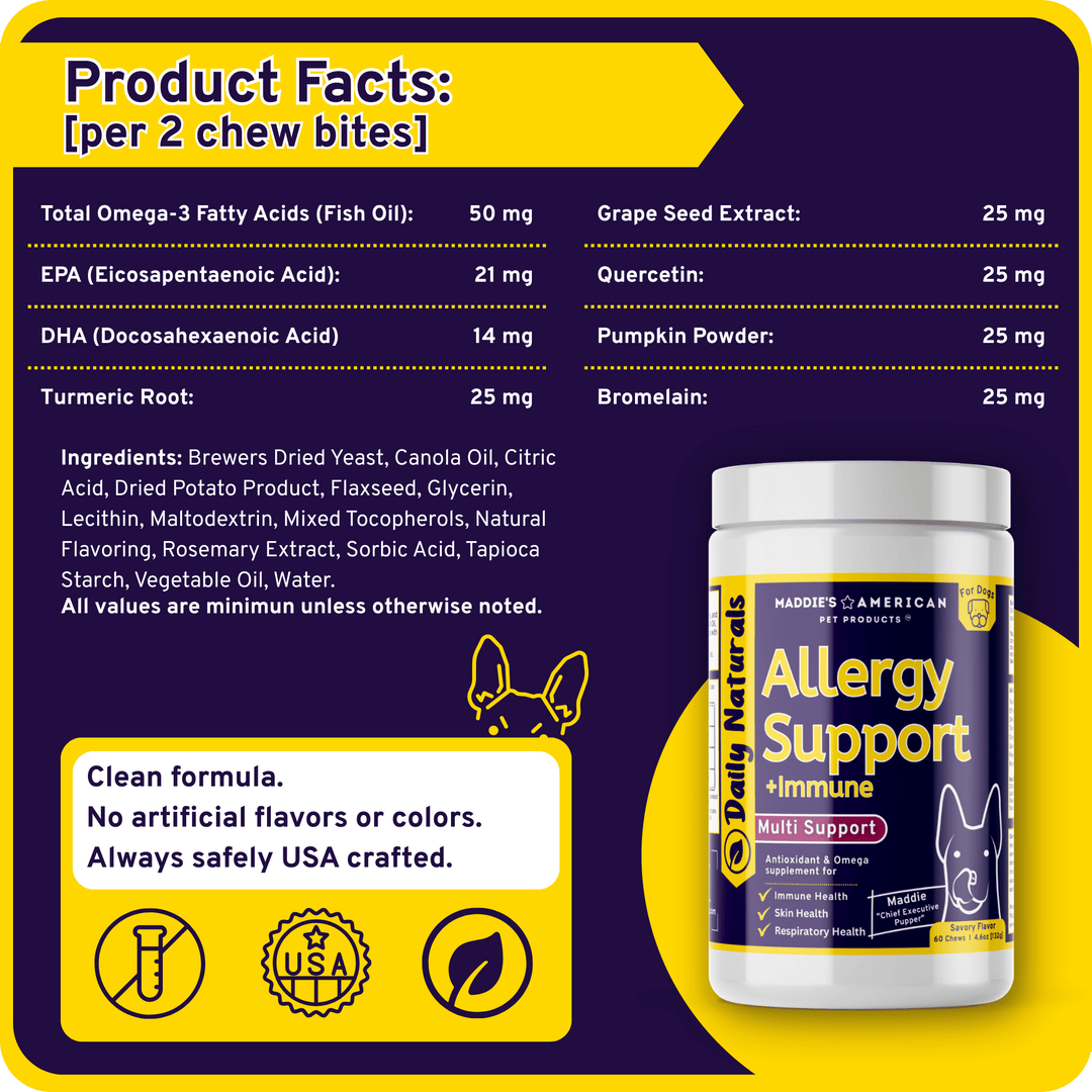 Allergy Support + Immune 8-in-1 Savory Chew Bites