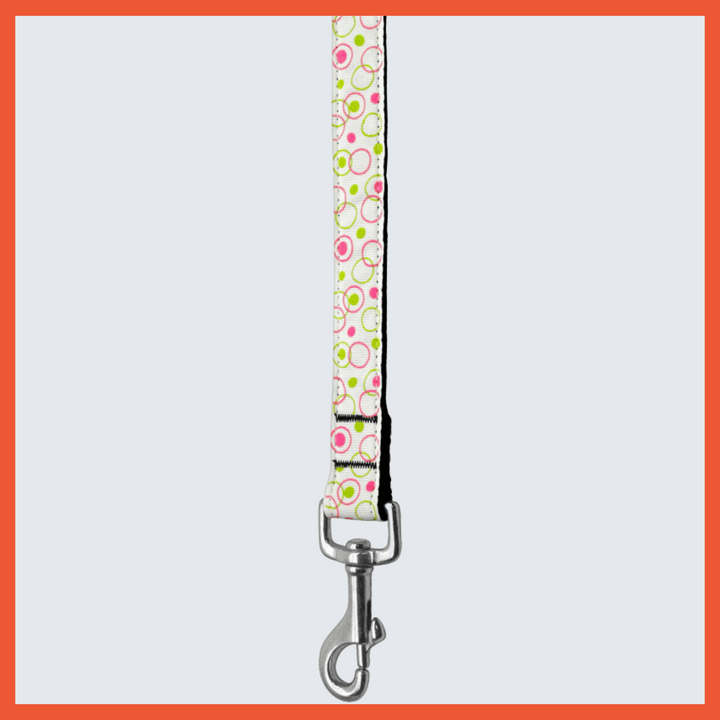USA Made Nylon Pet Leash - Groovy Retro in Assorted Colors