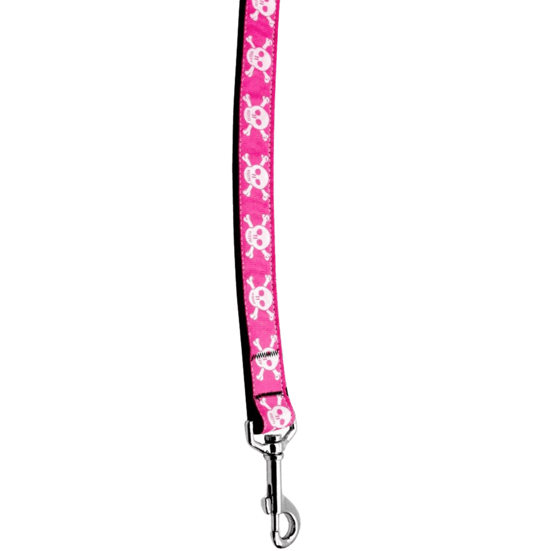 USA Made Nylon Pet Leash - Skulls in Assorted Colors