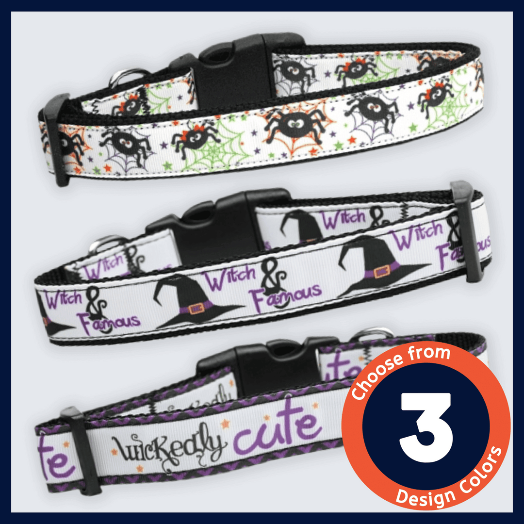 USA Made Nylon Cat Collar - Spooky Fun Collection