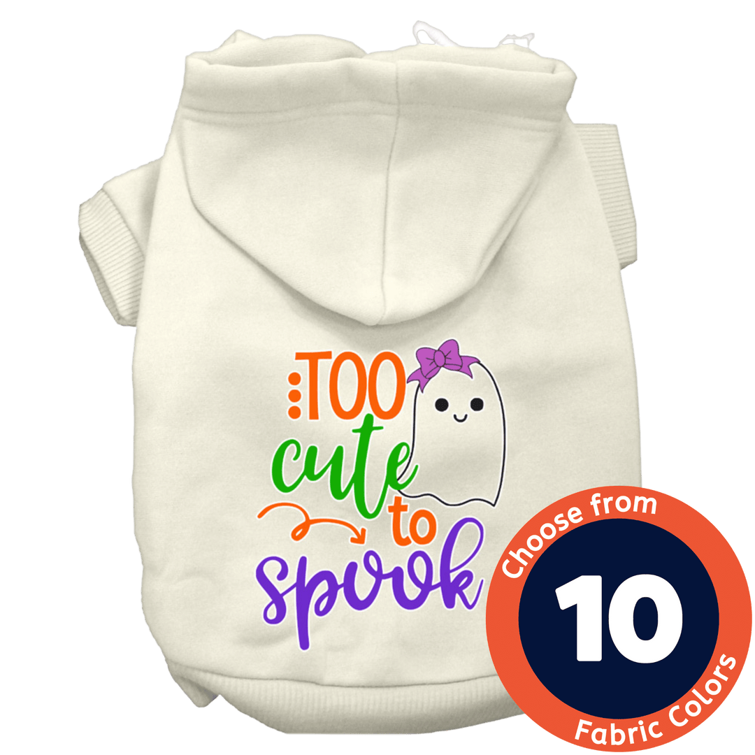 Halloween Collection - USA Printed Pet Hoodie - Too Cute - Assorted Colors