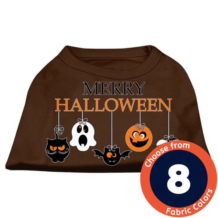 Halloween Collection - USA Printed Pet T-Shirt - Happy Halloween - Assorted Colors