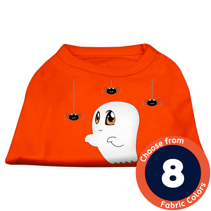 Halloween Collection - USA Printed Pet T-Shirt - Sammy the Ghost - Assorted Colors