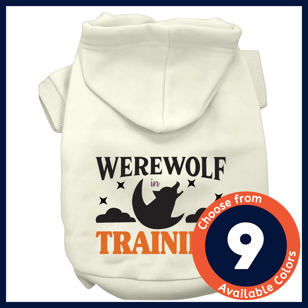 Product image, USA printed dog or cat Halloween hoodie. 