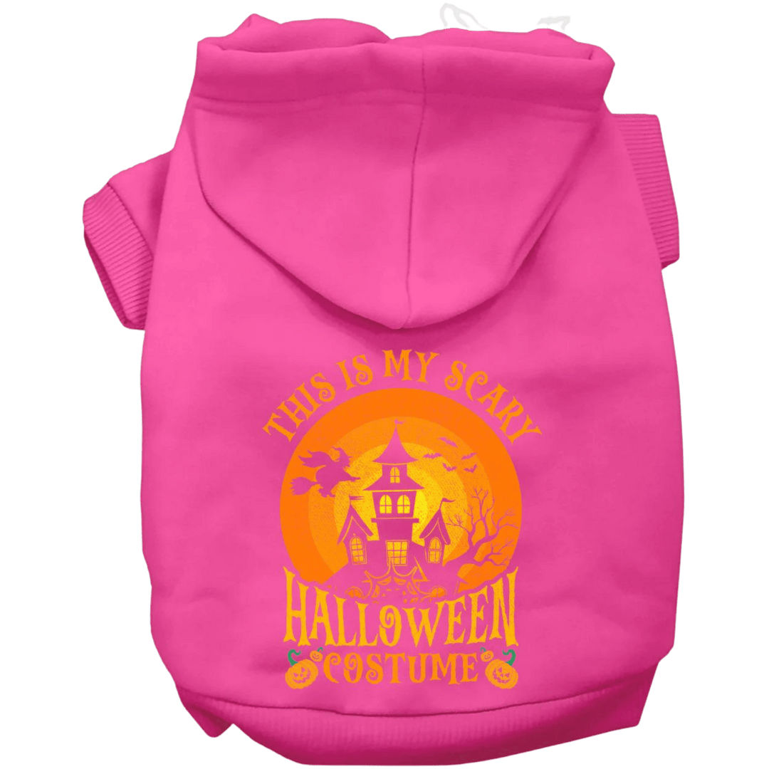 Product image, USA printed dog or cat Halloween hoodie. 