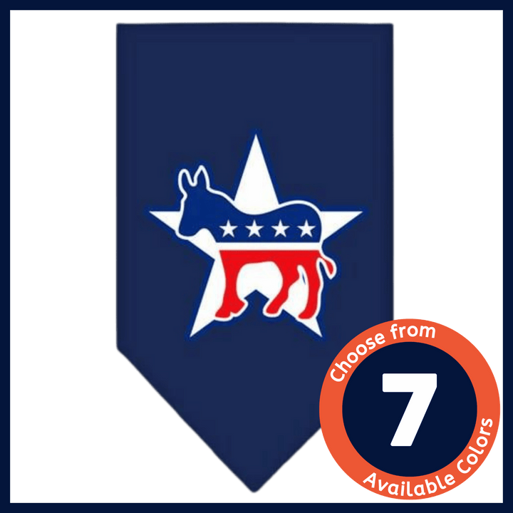 USA Printed Bandana - Democrat in Assorted Colors