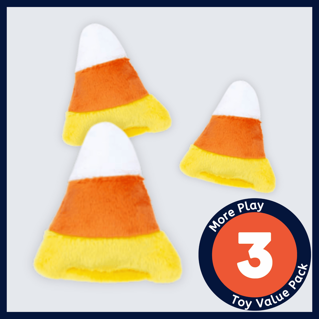 Halloween Collection - USA Made Cat Toy - Crazy Candy Corn - 3 Pack