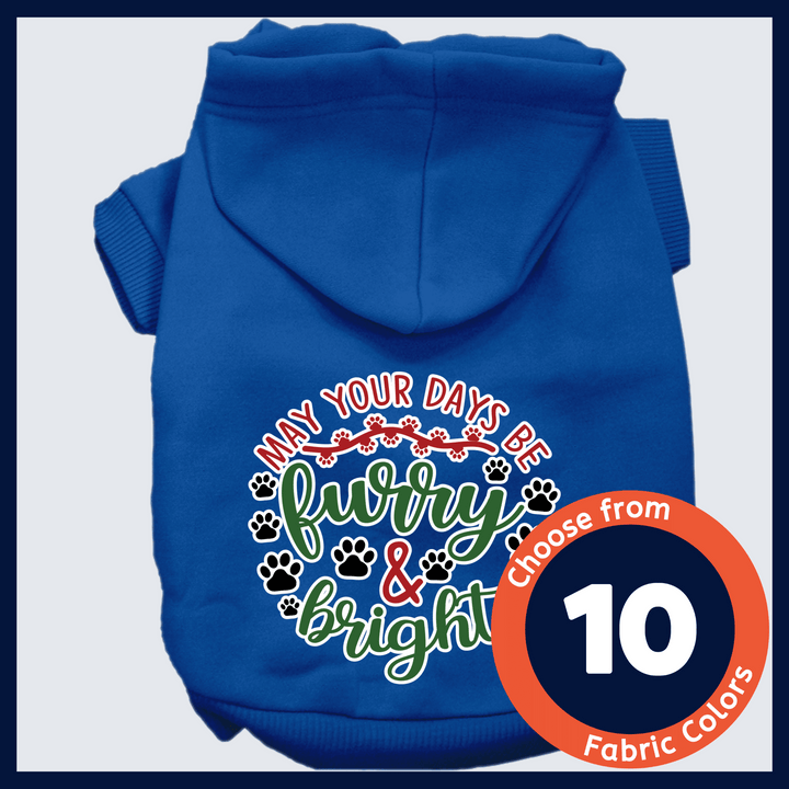 Christmas Collection - USA Printed Pet Hoodie - Furry & Bright