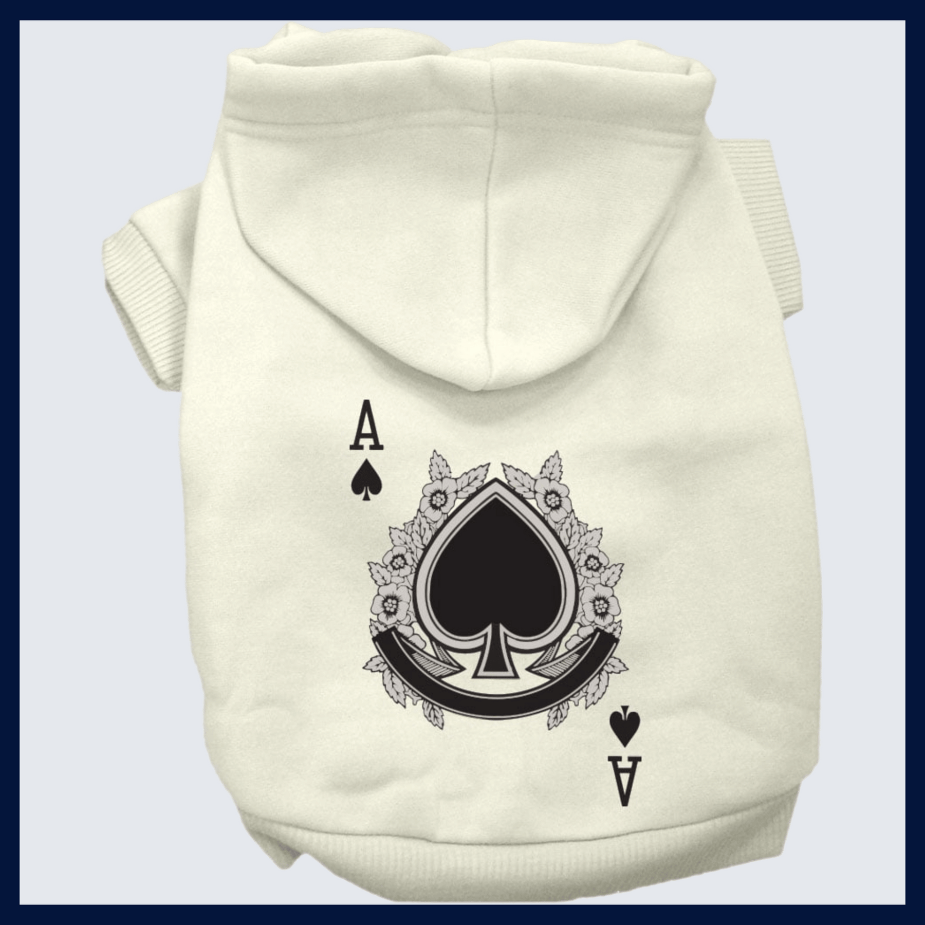 USA Printed Pet Costume Hoodie Ace of Spades