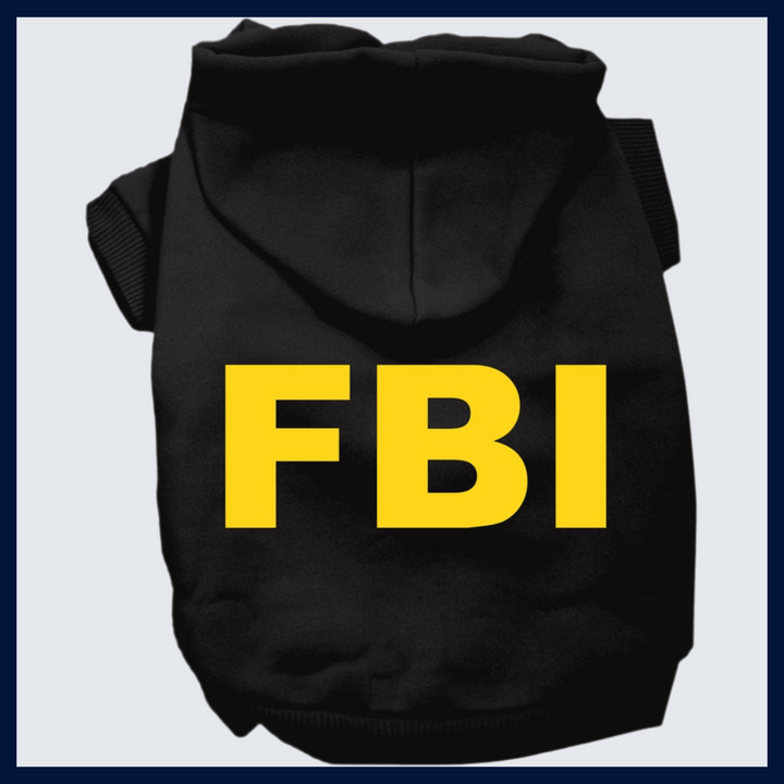 USA Printed Pet Costume Hoodie - FBI