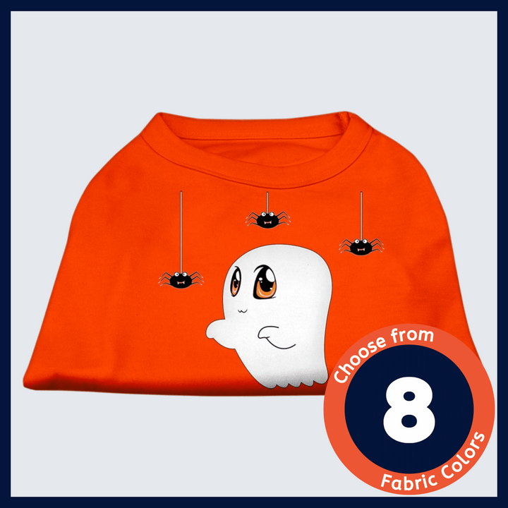 Halloween Collection - USA Printed Pet T-Shirt - Sammy the Ghost - Assorted Colors