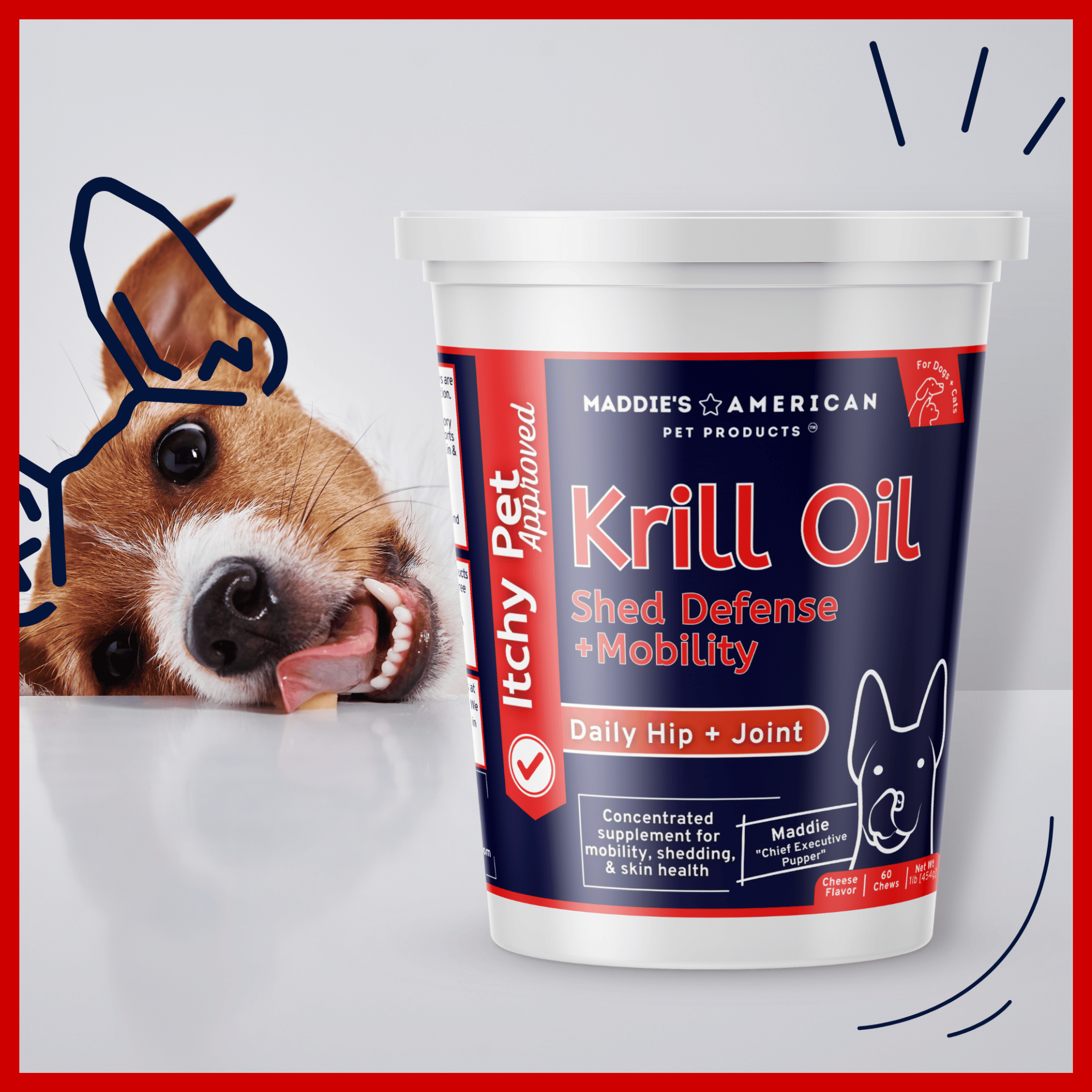 Krill Oil Shed Defense + Mobility   7-in-1 Soft Chews