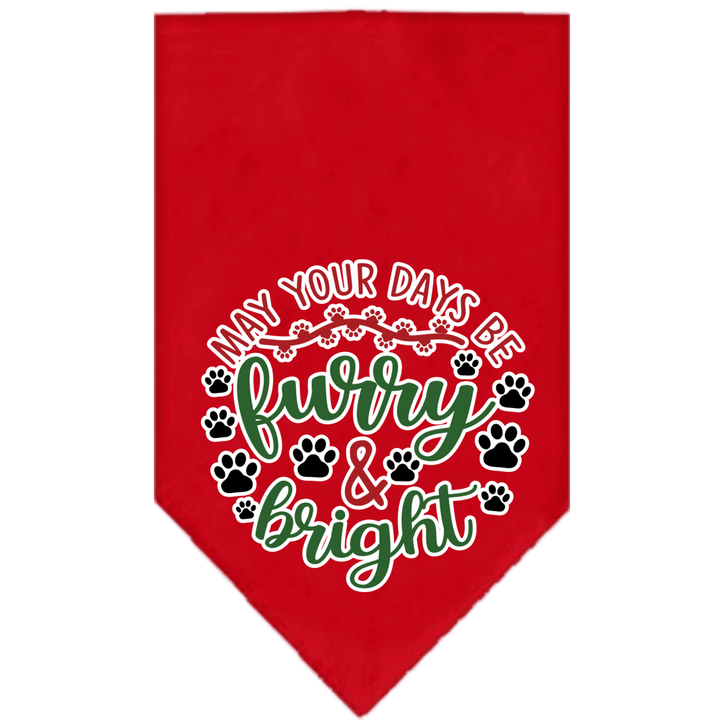Christmas Collection - USA Printed Bandana - Furry & Bright
