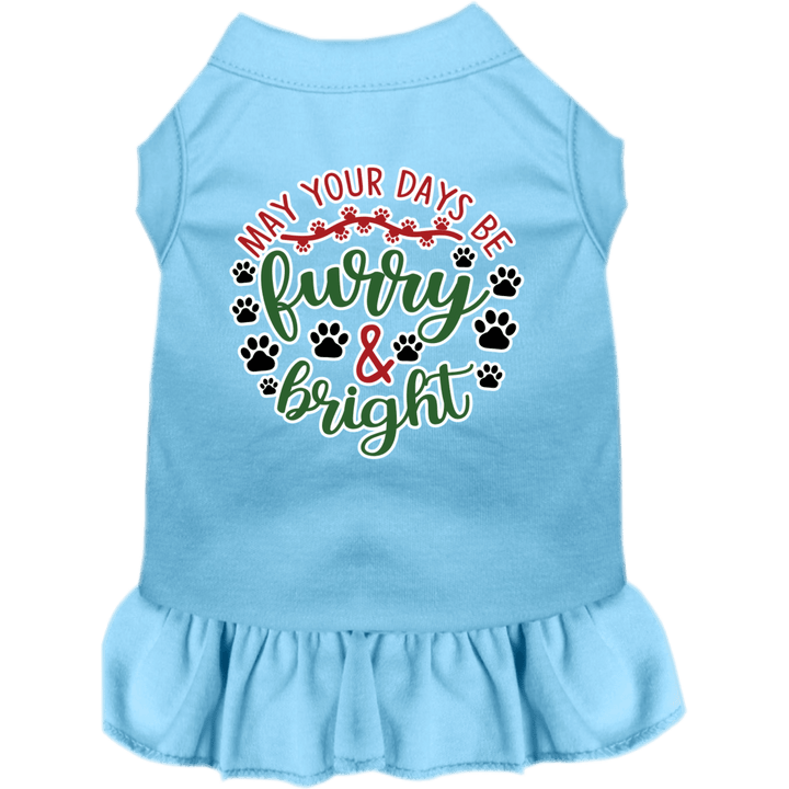 Christmas Collection - USA Printed Pet Dress - Furry & Bright
