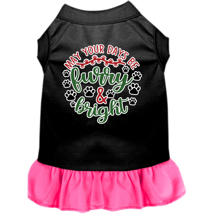 Christmas Collection - USA Printed Pet Dress - Furry & Bright
