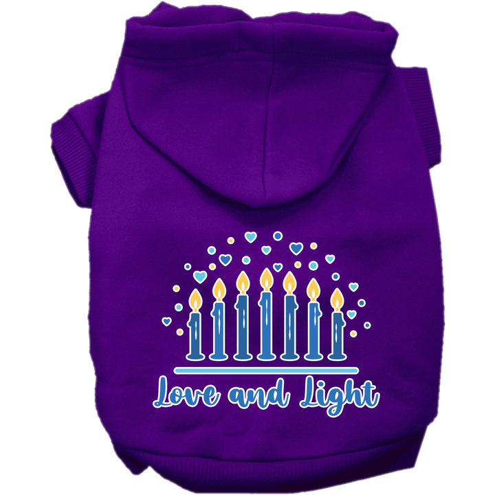 Hanukkah Collection - USA Printed Pet Hoodie - Love & Light