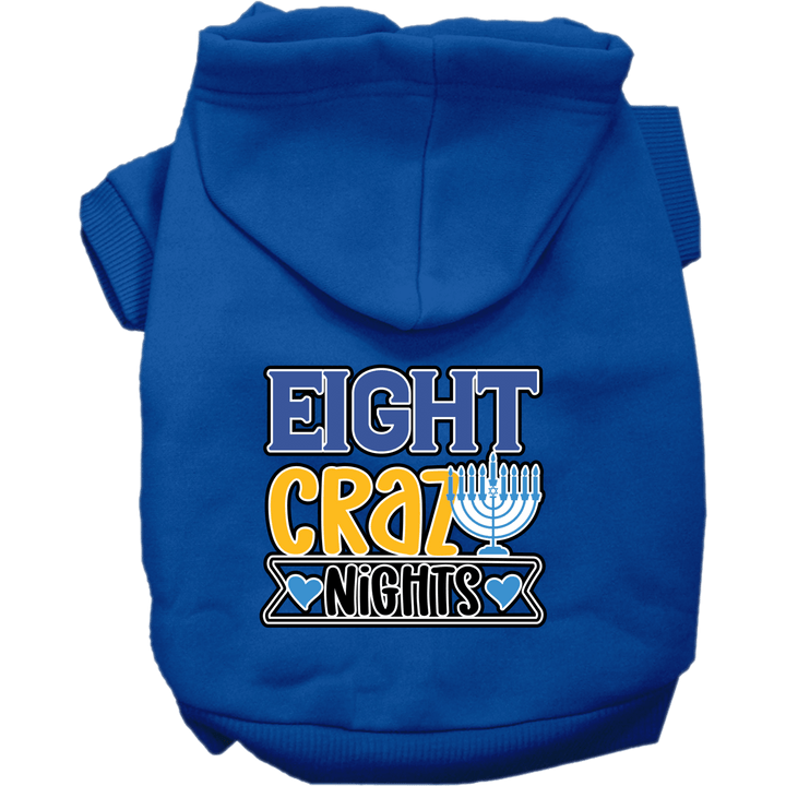 Hanukkah Collection - USA Printed Pet Hoodie - Eight Crazy Nights