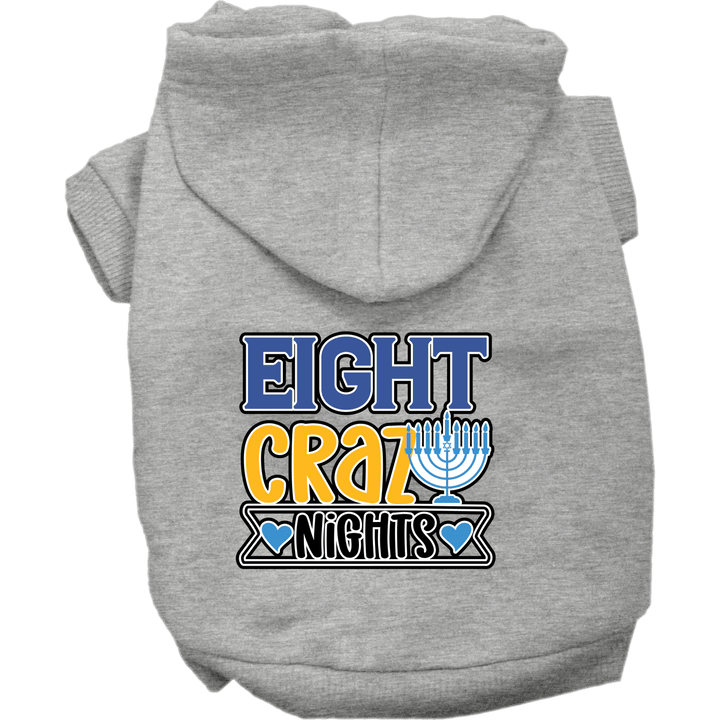 Hanukkah Collection - USA Printed Pet Hoodie - Eight Crazy Nights