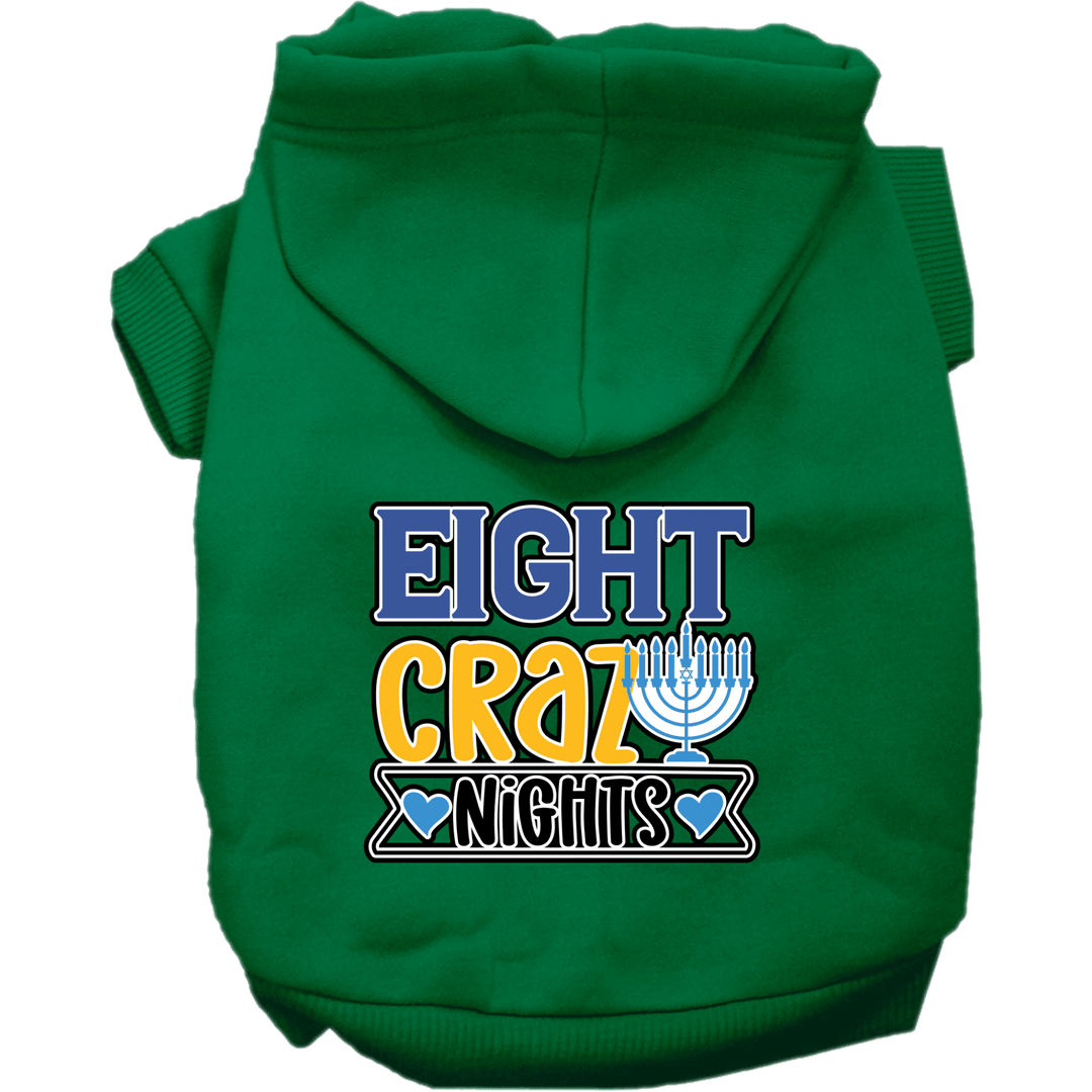 Hanukkah Collection - USA Printed Pet Hoodie - Eight Crazy Nights