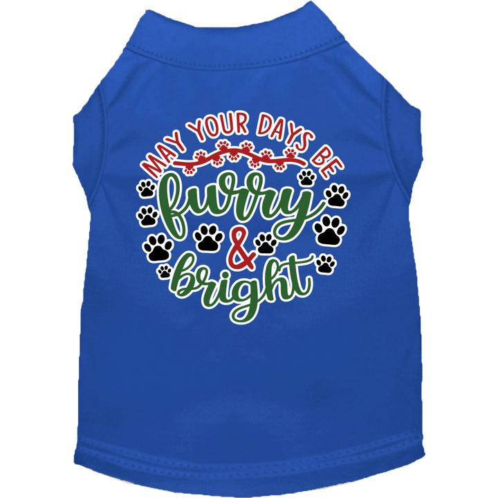 Christmas Collection - USA Printed Pet Costume T-Shirt - Furry & Bright