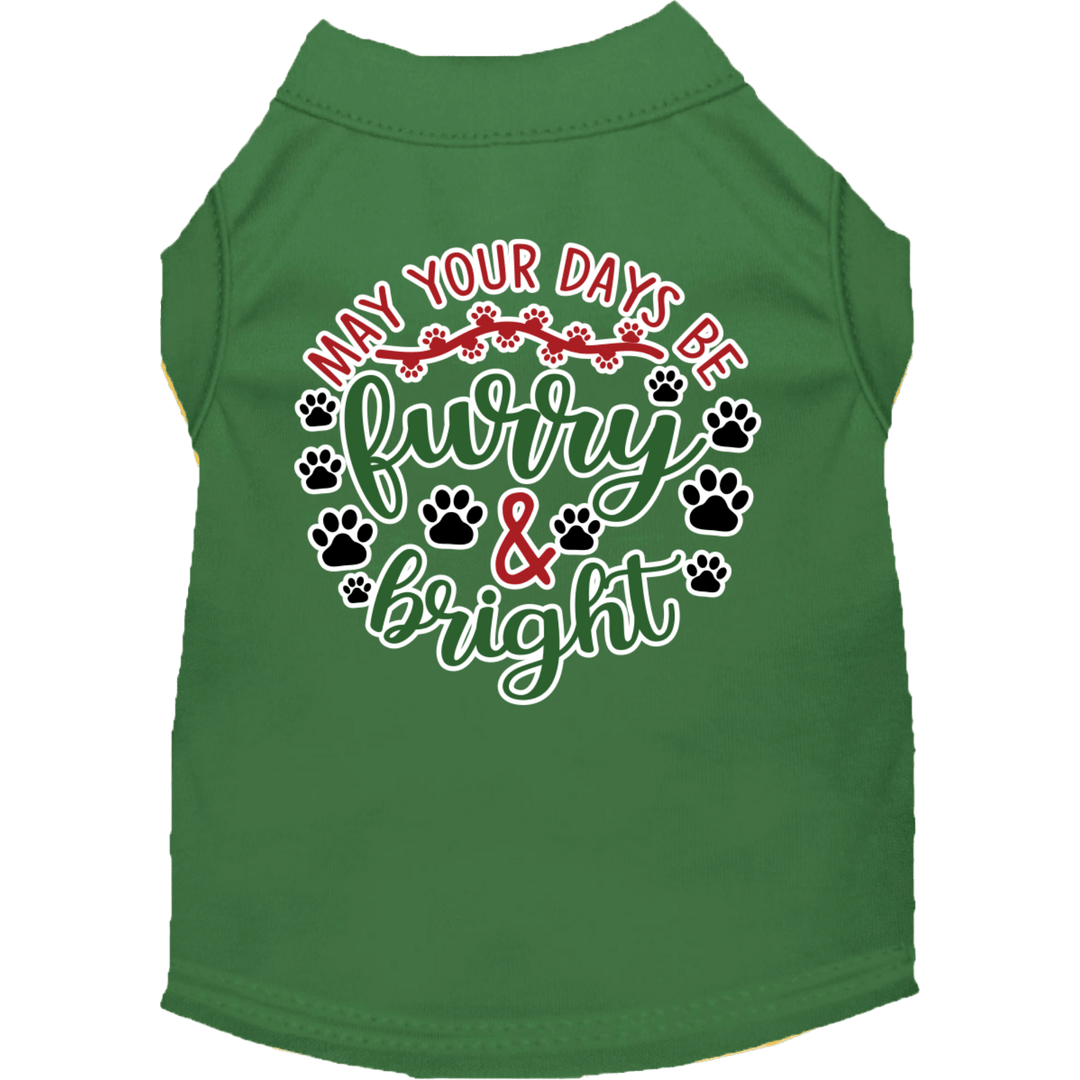 Christmas Collection - USA Printed Pet Costume T-Shirt - Furry & Bright