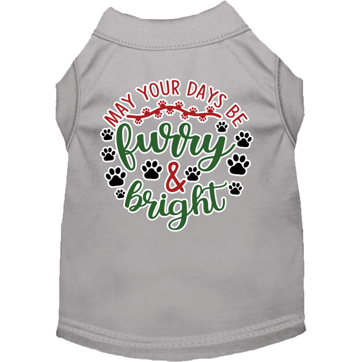 Christmas Collection - USA Printed Pet Costume T-Shirt - Furry & Bright