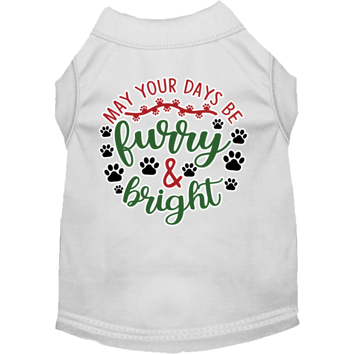 Christmas Collection - USA Printed Pet Costume T-Shirt - Furry & Bright