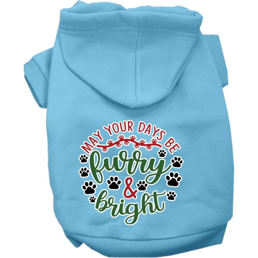 Christmas Collection - USA Printed Pet Hoodie - Furry & Bright