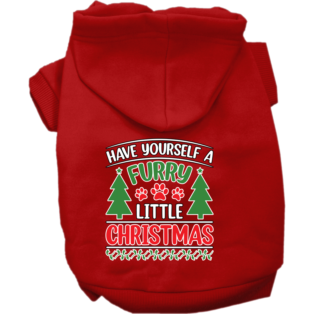 Christmas Collection - USA Printed Pet Hoodie - Furry Little Christmas