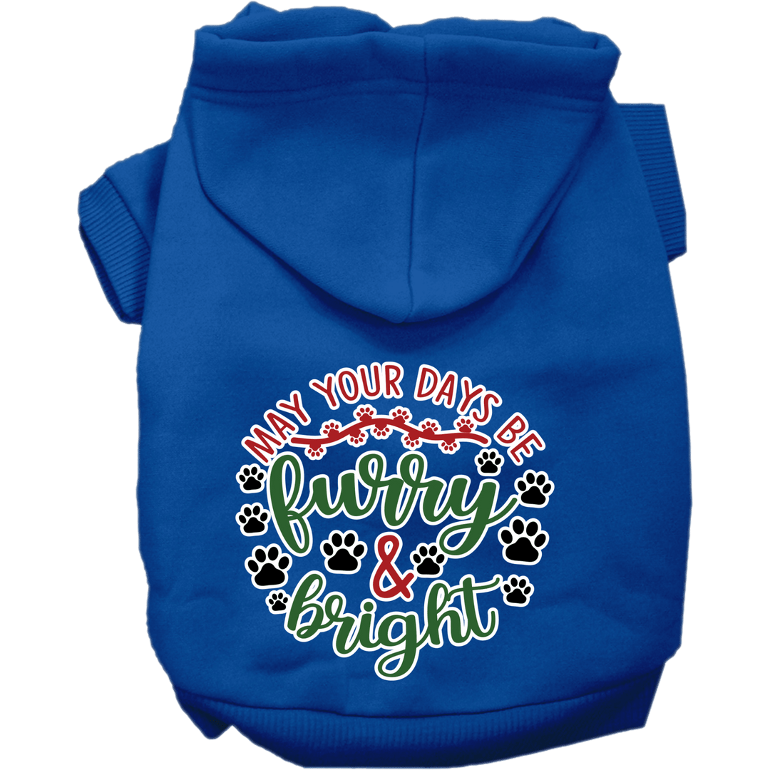 Christmas Collection - USA Printed Pet Hoodie - Furry & Bright