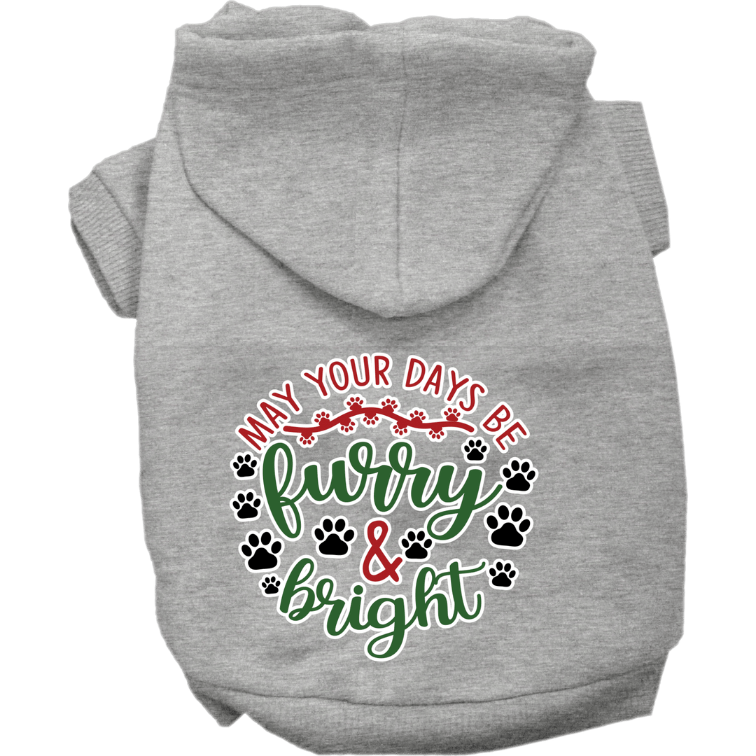Christmas Collection - USA Printed Pet Hoodie - Furry & Bright