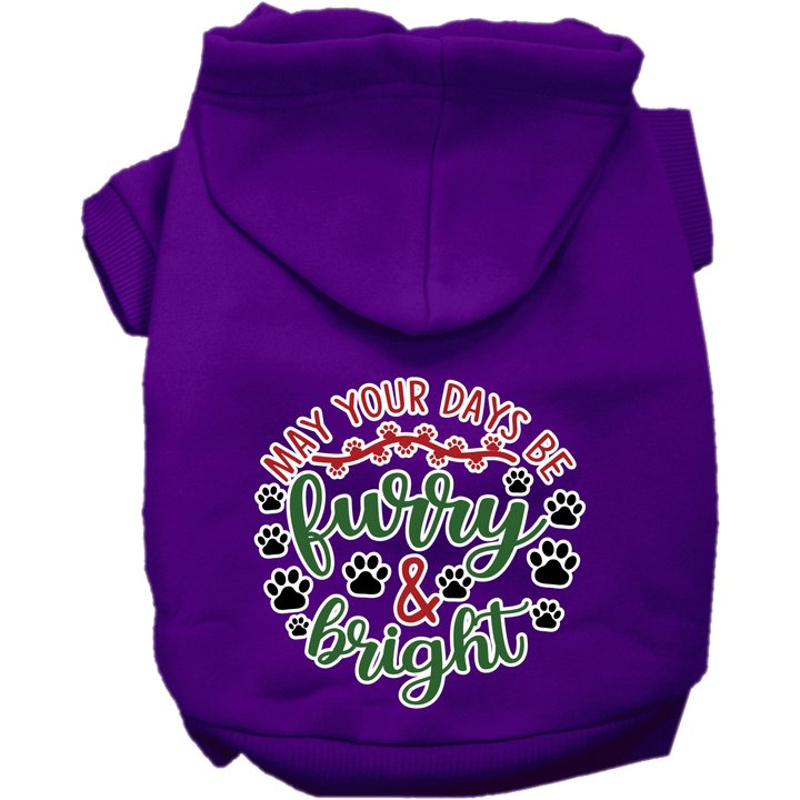 Christmas Collection - USA Printed Pet Hoodie - Furry & Bright